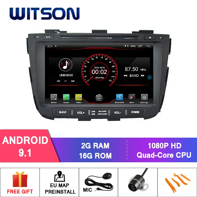 WITSON Android 9,0 ips HD экран для KIA SORENTO 2013 автомобильный DVD радио 4 ГБ ОЗУ+ 64 Гб Вспышка 8 Восьмиядерный стерео+ DVR/wifi+ DSP+ DAB