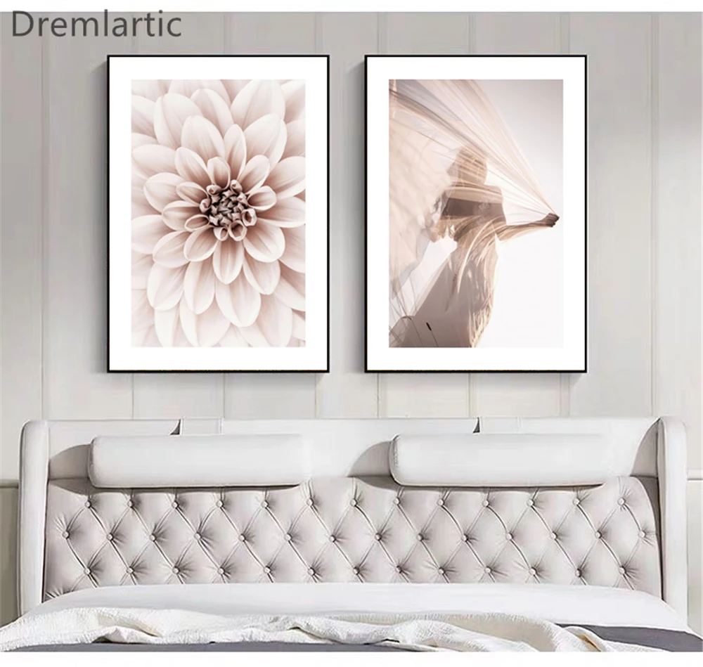 Красивые цветы # парусиновая Женская постер из шелковой ткани современный Стиль