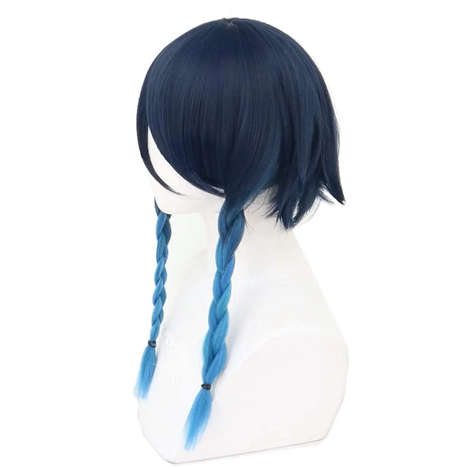 

CosNoble Venti Wig With Hairclip Game Genshin Impact Cosplay Blue Hair Headwear Accessories