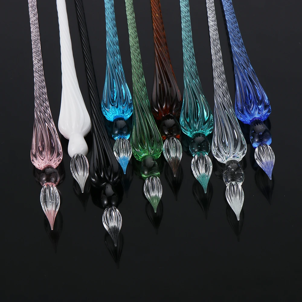 1 шт. Стеклянная Ручка для капельного фонтана винтажная погружения чернильные