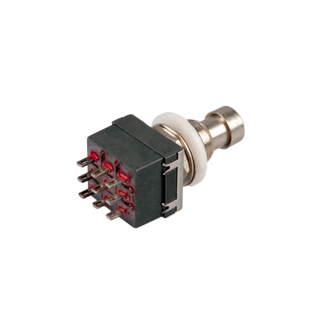 10 PCS 9 Pin 3PDT Guitar Effects Pedal Box Stomp Foot Metal Switch True Bypass Parts Accessories New Set | Спорт и развлечения