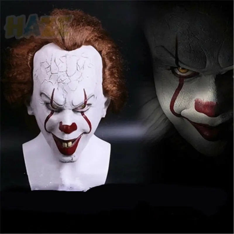Стивен Кинг это маска Pennywise ужас клоун Джокер Хэллоуин подарок унисекс для