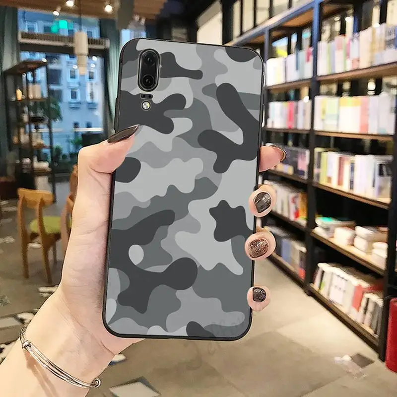 

Camouflage ArmyGreen pattern mobile Phone Case For Huawei honor Mate P 10 20 30 40 Pro 10i 9 10 20 8 x Lite