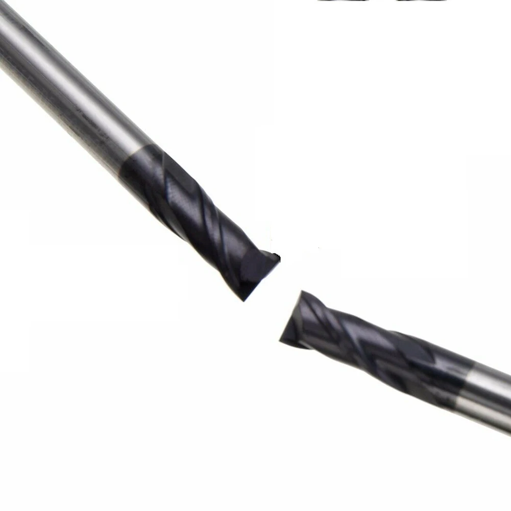 

2pcs Solid Carbide End Mill CNC 2 Flute Slot Drill Bit Cutter 6*6*50mm Air Tool Accessories 2*Solid Carbide End Mills