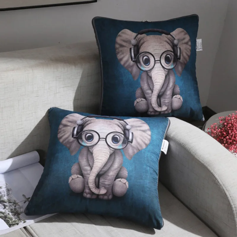 Современное одеяло 2 в 1 с мультяшным принтом ПП хлопковые подушки складное