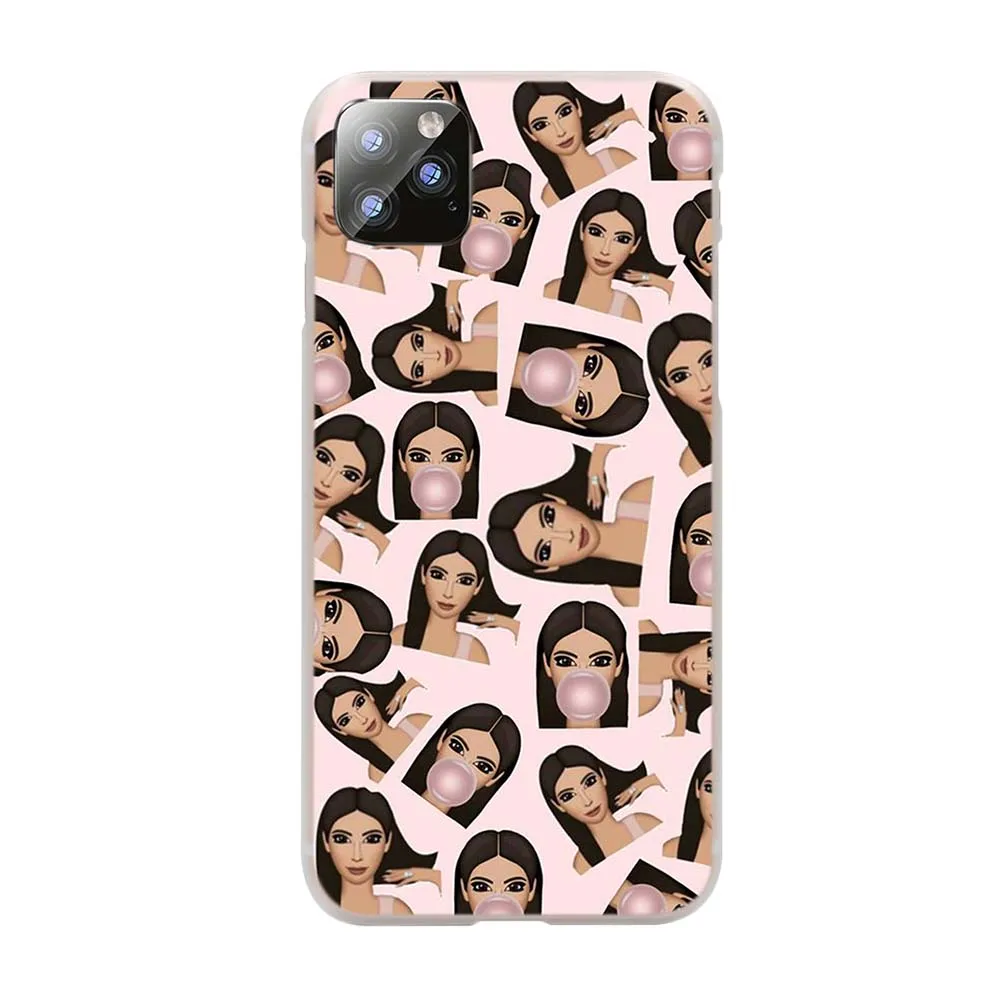 Жесткий чехол Kimoji для телефона Kim Kardashian kanye west north kylie jenner Apple iPhone 11 Pro чехлы Max |