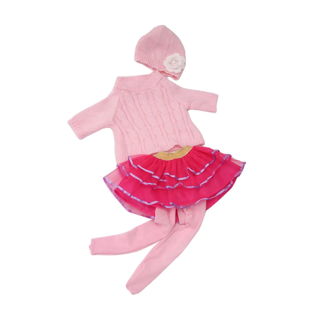 Фото Одежда для 18 дюймов 4 шт. американская кукла кукол свитера кружевное платье с