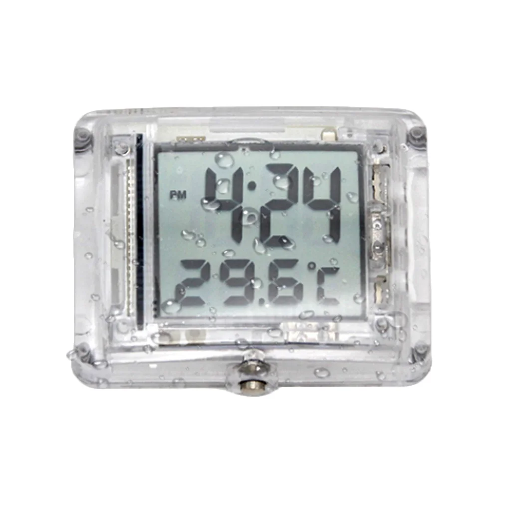 

Waterproof Stick-On Motorcycle Clock Watch Motorbike Bicycle Digital Clock - Button Backlight Design, Luminous Function