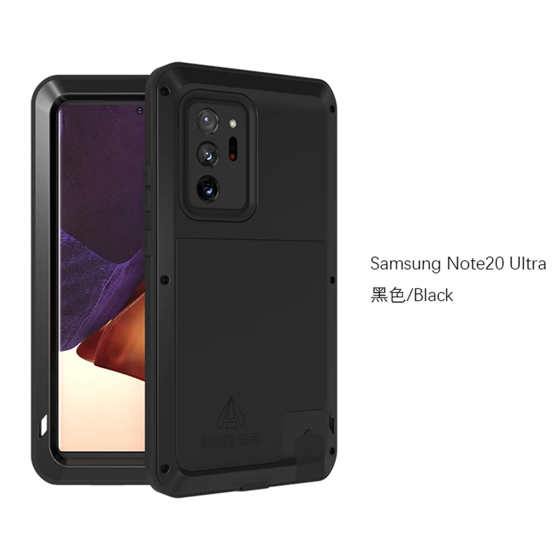 360 полная защита броня для Samsung Galaxy Note 20 Ультра металлический чехол