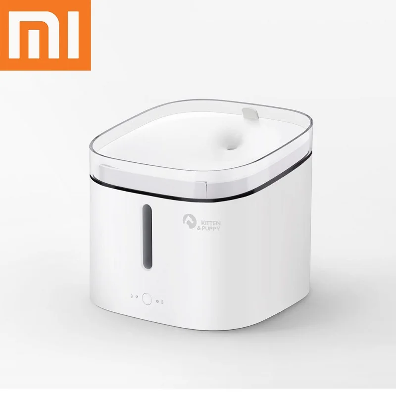 Xiaomi Электрический диспенсер для воды 2L 4 Слои фильтр домашних животных Поильник