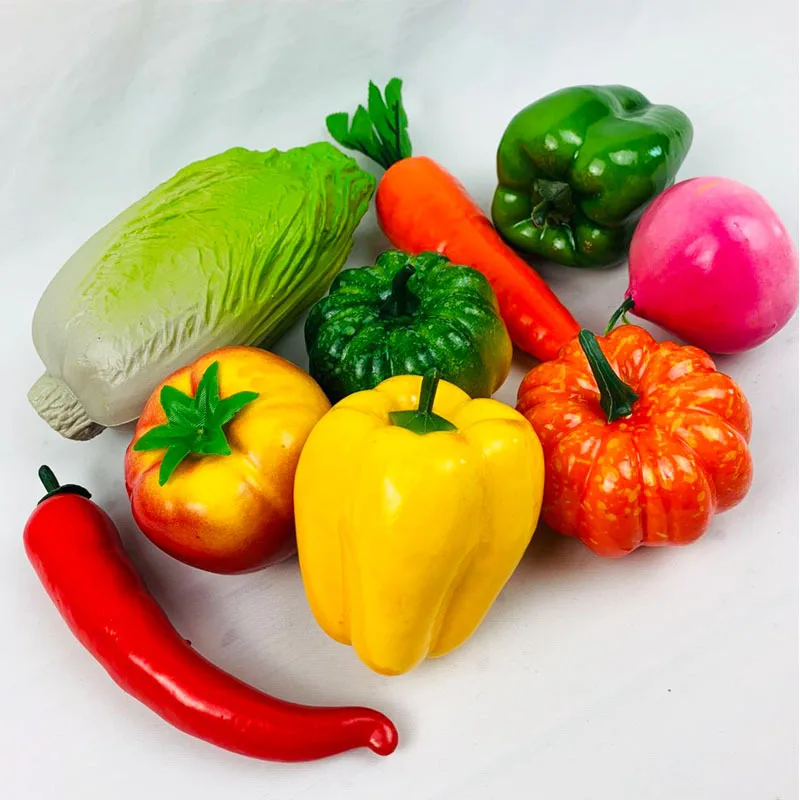 

1Pc Artificial Vegetables Shop Sample Display Chili Onion Potato Corn Model Photography Props Party Home Kitchen Decoration