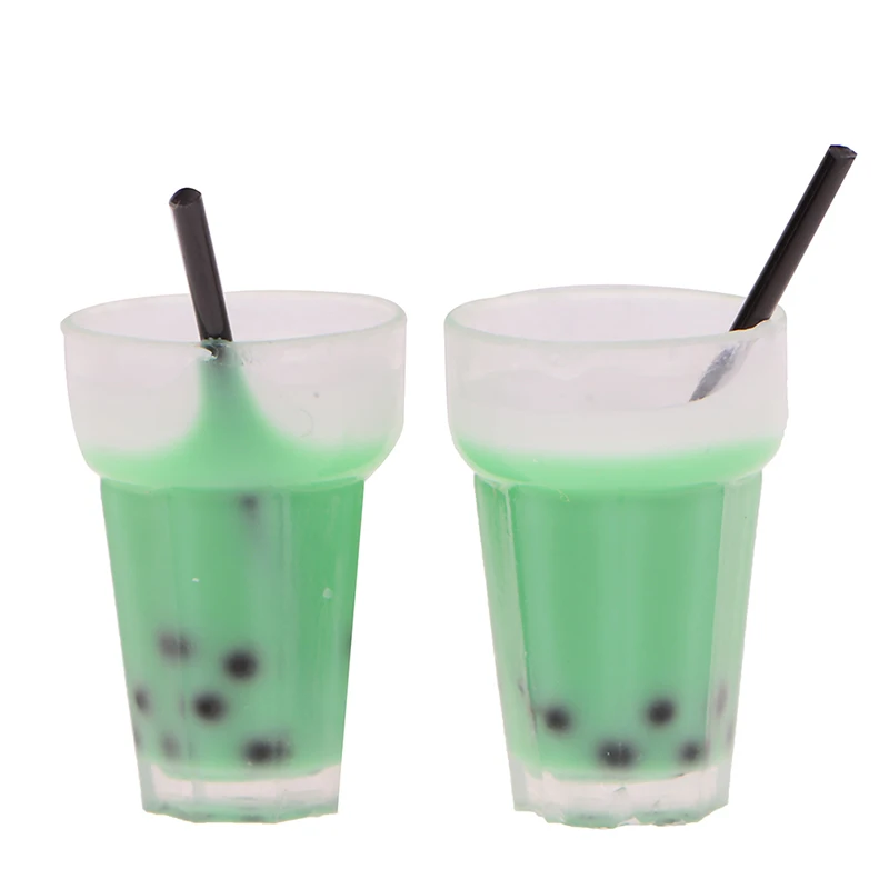 2 шт 1:12 кухня комната еда мини Бутылочки для напитков чай молоко чашка куклы