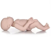 19 inches diy popular reborn doll kit sleep soundly unpainted unfinished doll parts color lifelike for children gift