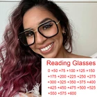 Очки для чтения с защитой от сисветильник для мужчин и женщин, металлические квадратные пресбиопические очки для чтения в стиле ретро с двойной перемычкой и диоптриями + 1,0 1,5