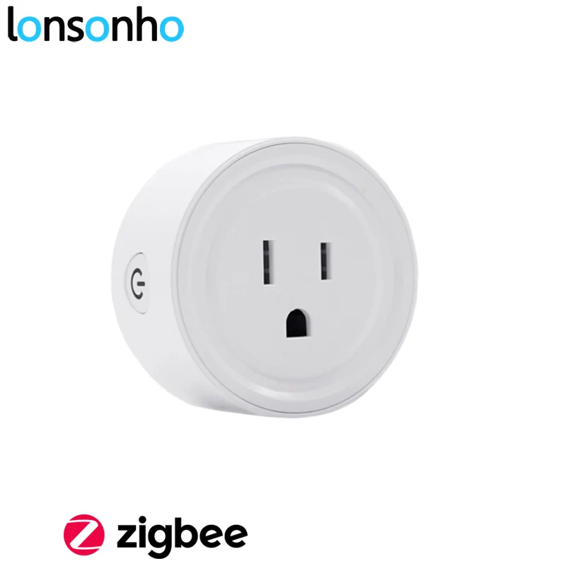 Lonsonho Zigbee умная розетка с разъемом для США работает с Echo Alexa Smartthings Wink Hub умный дом автоматизация