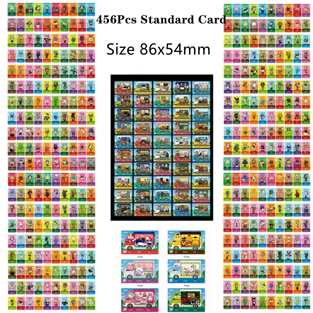 456 шт./компл. животных пересечения Стандартный карта для NS NFC серии игр на возраст 1