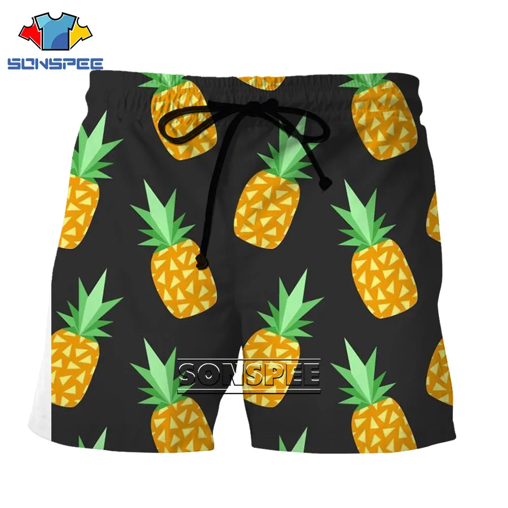 

LIASOSO cool tide 2021 new fashion surf shorts tropical beach tropical fruit style oversized shorts