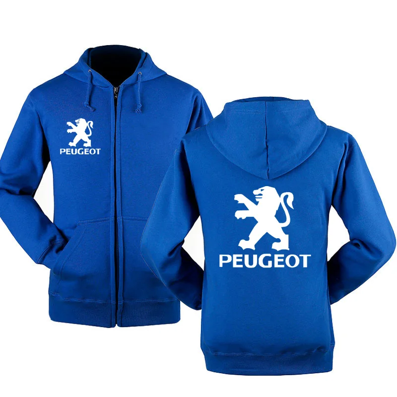 

Men Hoodies Peugeot Car Logo Print Casual Hip Hop Harajuku Long Sleeve Hooded Sweatshirts Mens zipper Jacket Man Hoody Clothin