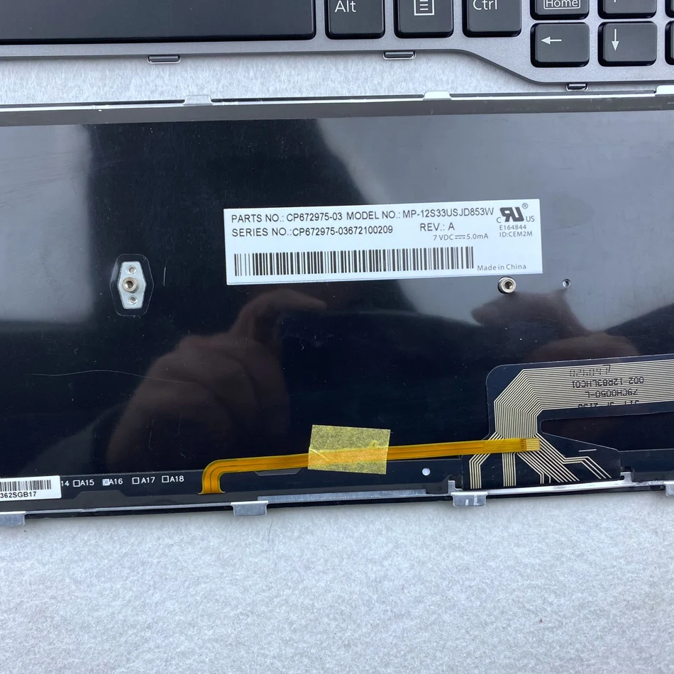 Клавиатура для ноутбука Fujitsu Lifebook T725 T726 с серебристой рамкой | Компьютеры и офис
