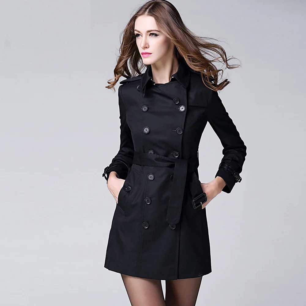 BURDULLY новинка 2019 весна-осень модный женский плащ клетчатая ветровка с длинным