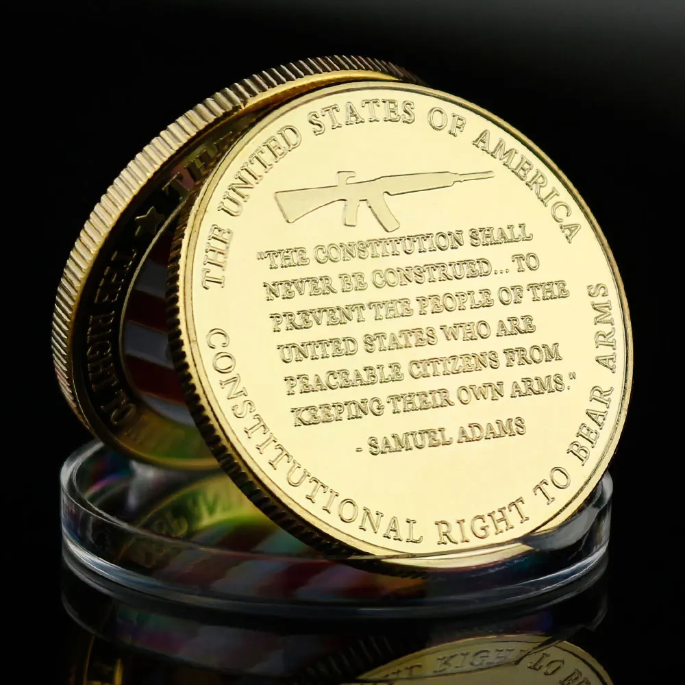 Сувенир второй изменить право хранить и нести оружие монета с холодным покрытием