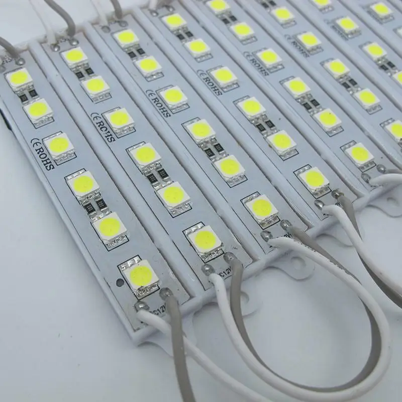 Партия из 20/100 ПК холодный белый 7512 5050 12V SMD 6 светодиодный модуль