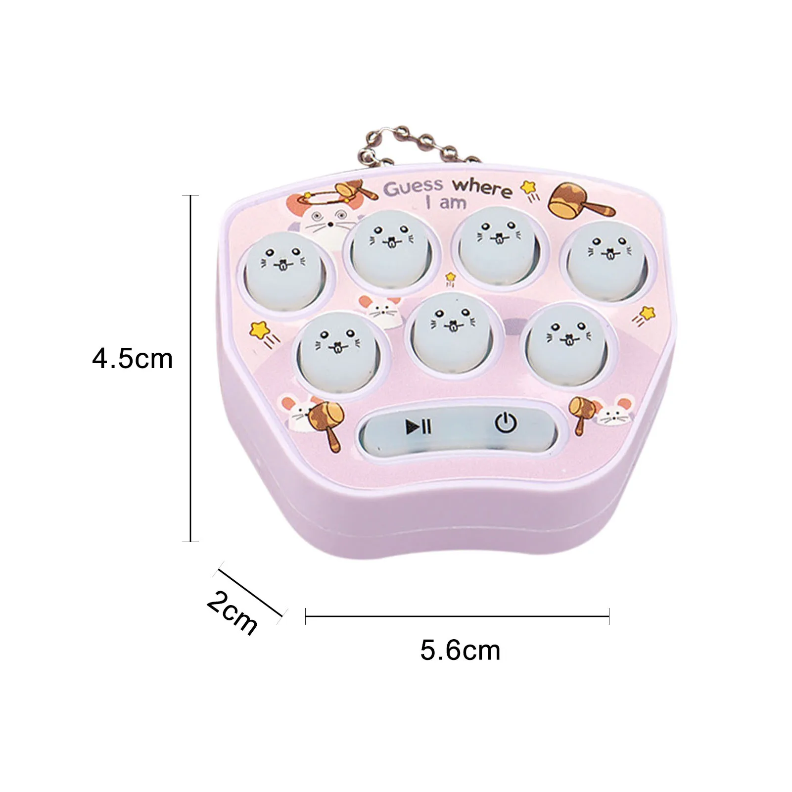 

Decompression Toys Keychain Whac-A-Mole Mini Game Fidget Pocket Hit Hammering Game Handheld Toy For Children