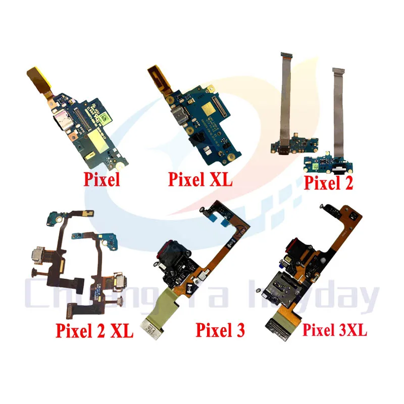 Печатная плата с зарядным портом для Google Pixel XL 2 3 3XL замена гибкого кабеля