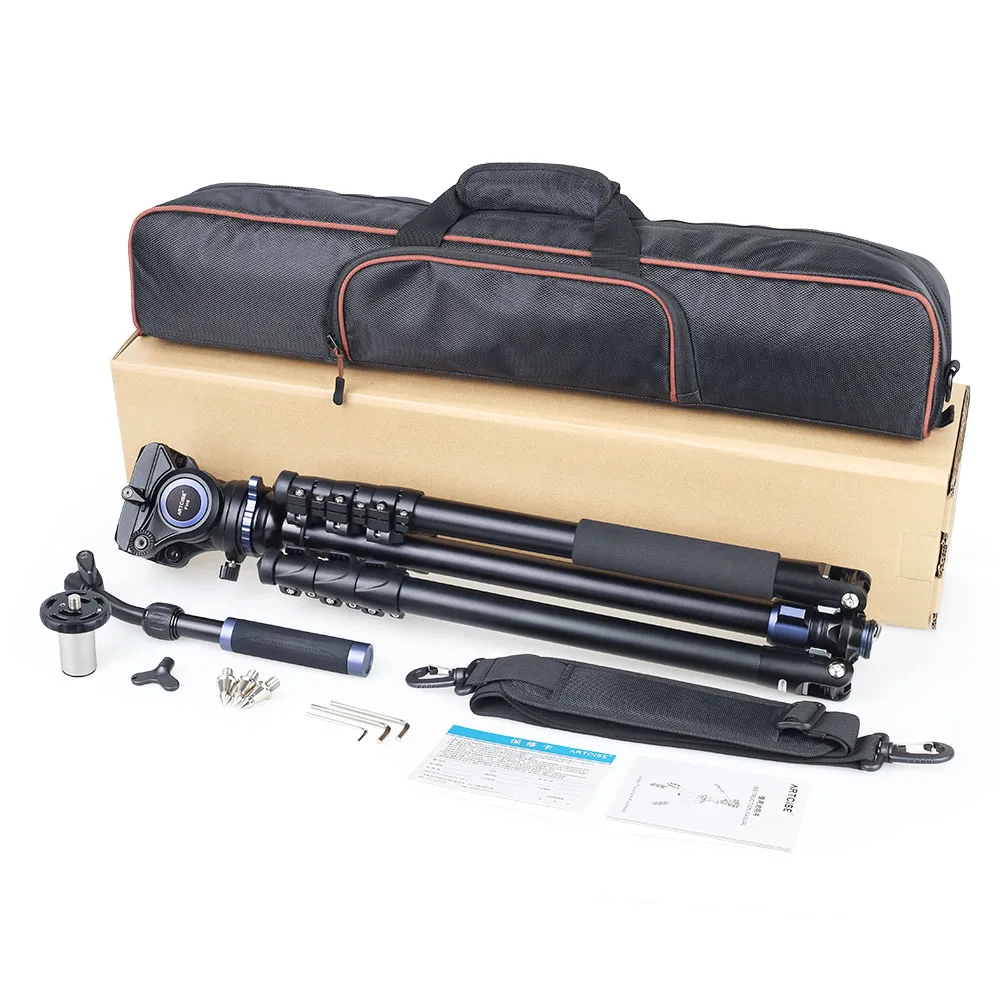 Профессиональный штатив для сверхмощной видеосъемки панорамная Жидкостная