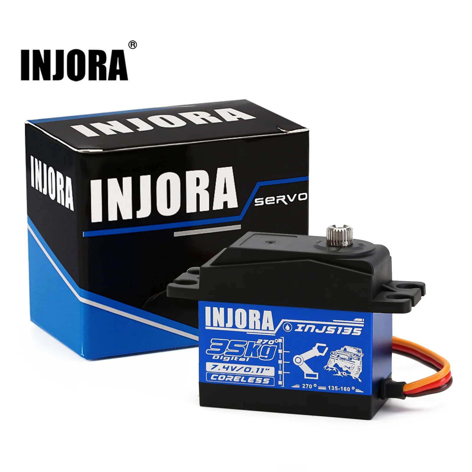 INJORA INJS135 35 кг водонепроницаемый большой крутящий момент цифровой Бессердечный