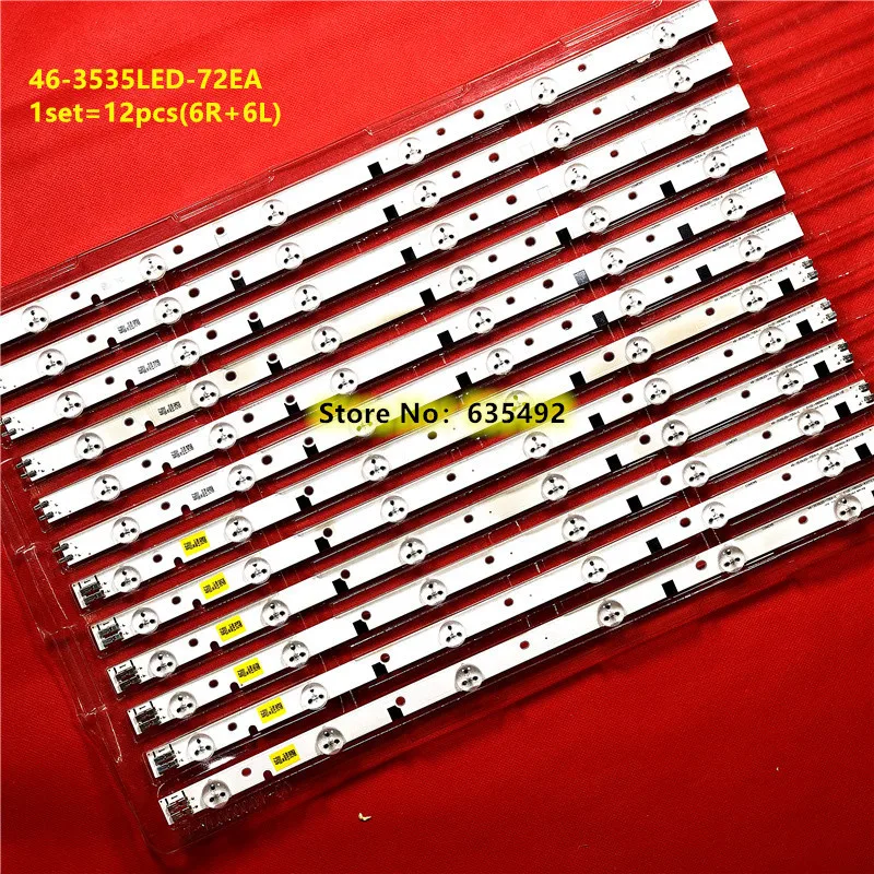 

LED strip For Samsung 46'' D1GE-460SCA-R3 D1GE-460SCB-R3 UN46EH5300F UE46EH5000K BN96-24147A BN96-24148A UE46EH6030 UE46EH5300W