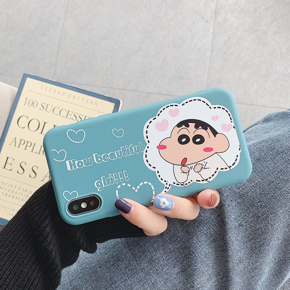 Cartoon Crayon Shin chan TPU Case for iPhone XR XS Max X 11 Pro 8 7 6S 6 Plus 5 5S SE 11Pro Cute Soft Phone Back Cover Coque |