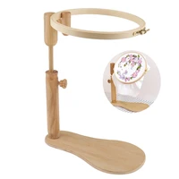wood embroidery embroidery stand hoop and cross stitch hoop set embroidery hoop ring frame adjustable sewing tool