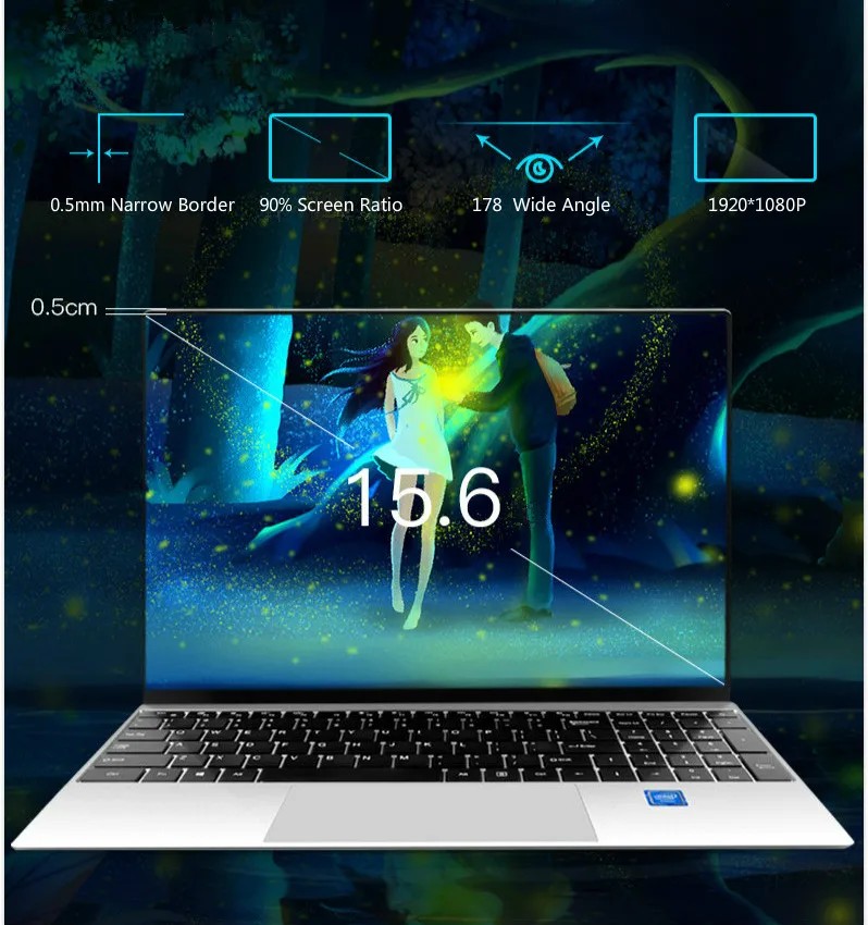 Ноутбук с 10 1-дюймовым дисплеем процессором Intel 8 ГБ + 64 Гб/15 6/128/256/1 ТБ SSD Windows