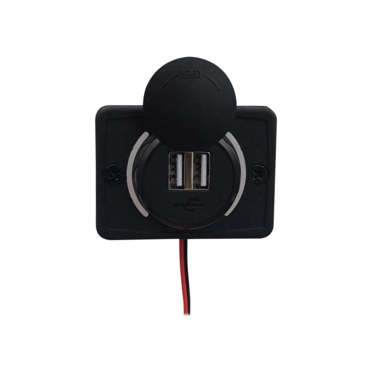 Простая установка двойной USB разъем для зарядного устройства розетка питания