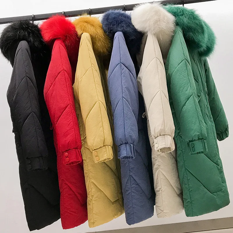 2019 женские зимние куртки пуховое хлопковое пальто с капюшоном плюс размер парки