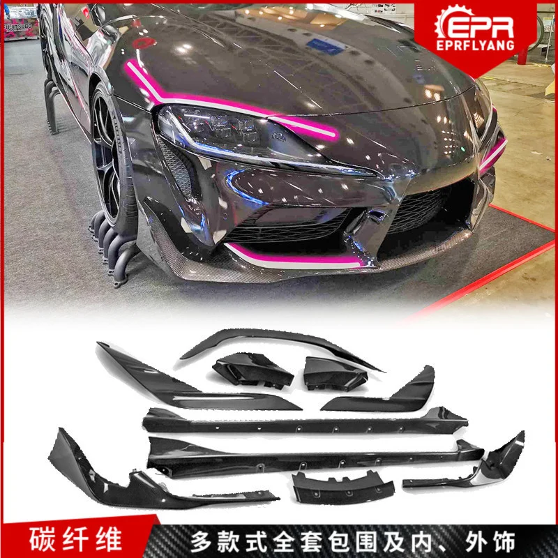 

Подходит для сухих углеродных волокон Supra 2019 A90 Devil Trd, полный комплект с передней губой и задней частью
