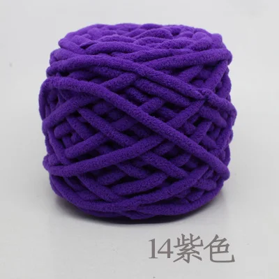 14 purple 400 г = 4 шт модная кашемировая пряжа для вязания, красивая шапка, шарф, свитер, обувь, гигантское шерстяное одеяло - Цвет: 14 purple