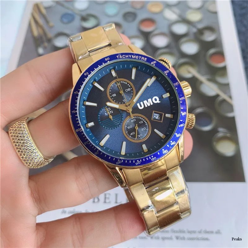 

Men's full-function timing running seconds quartz does not fall, big boss wear boss temperament must have. Time running function