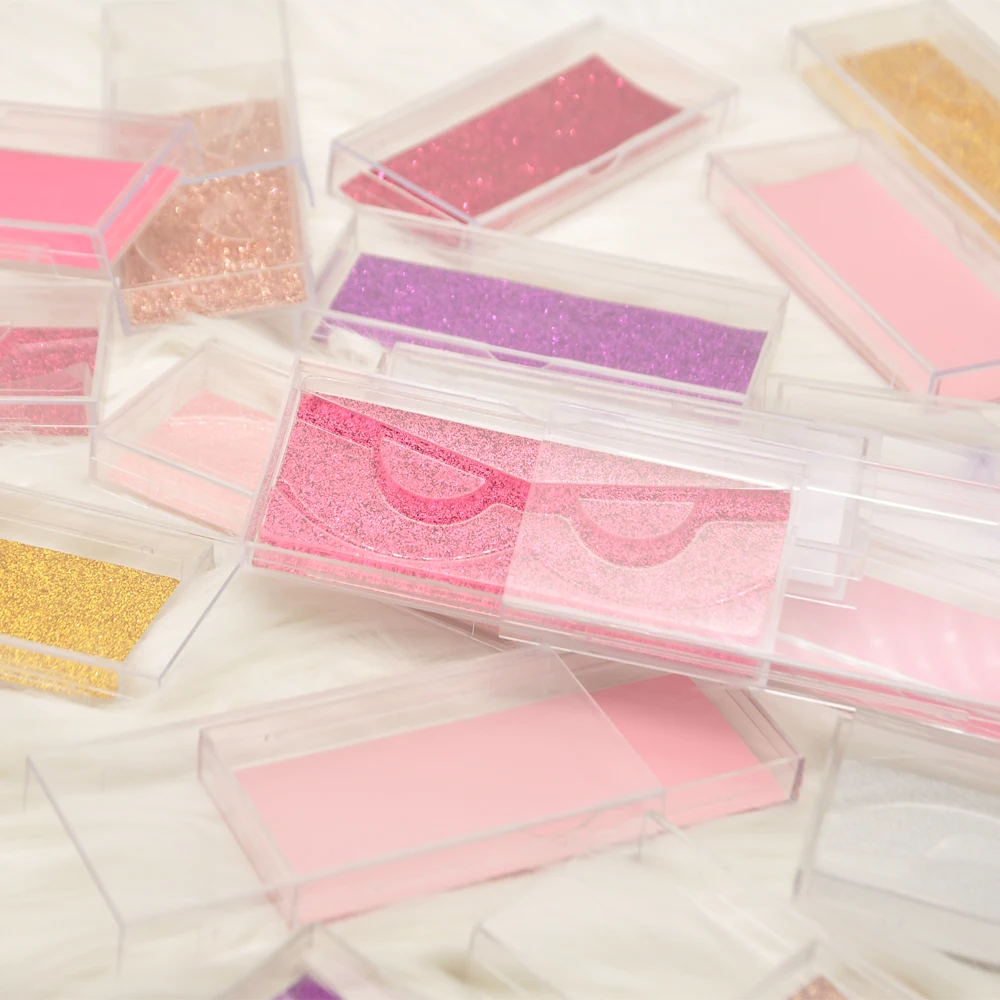 100/pack wholesale eyelash packaging box lash boxes custom logo faux cils mink false lashes strip case empty lots bulk | Красота и