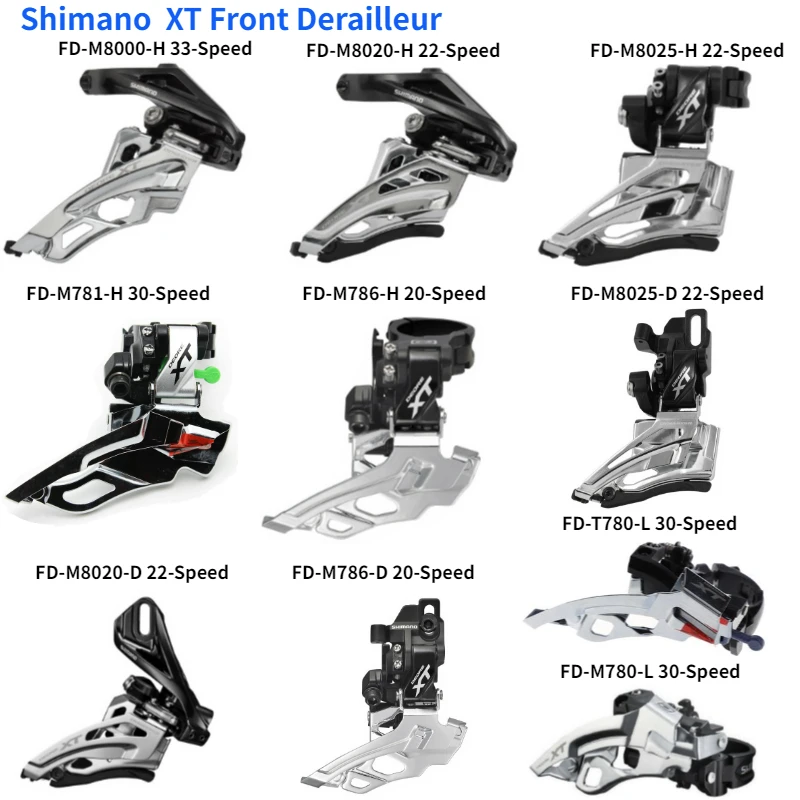 Shimano XT FD M8000 H M8025 M8020 M786 M781 D M780 T780 3x10 2X11 3X11 2X10 передний переключатель|Велосипедный