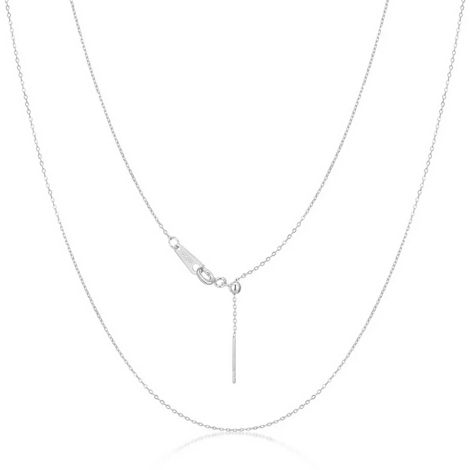 Серебряная Регулируемая цепочка Крест ALLNOEL 925 пробы из силикагеля с цепочкой