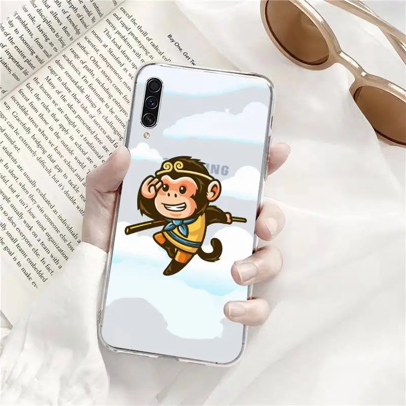 

Monkey King Journey West Phone Case Transparent for Samsung A71 S9 10 20 HUAWEI p30 40 honor 10i 8x xiaomi note 8 Pro 10t 11