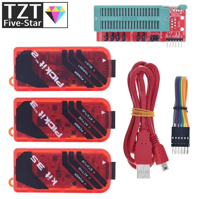 PICKit2 PICKIT3 PICKit3.5 программатор + PIC ICD2 PICKit 2 PICKIT 3 5 программируемый адаптер