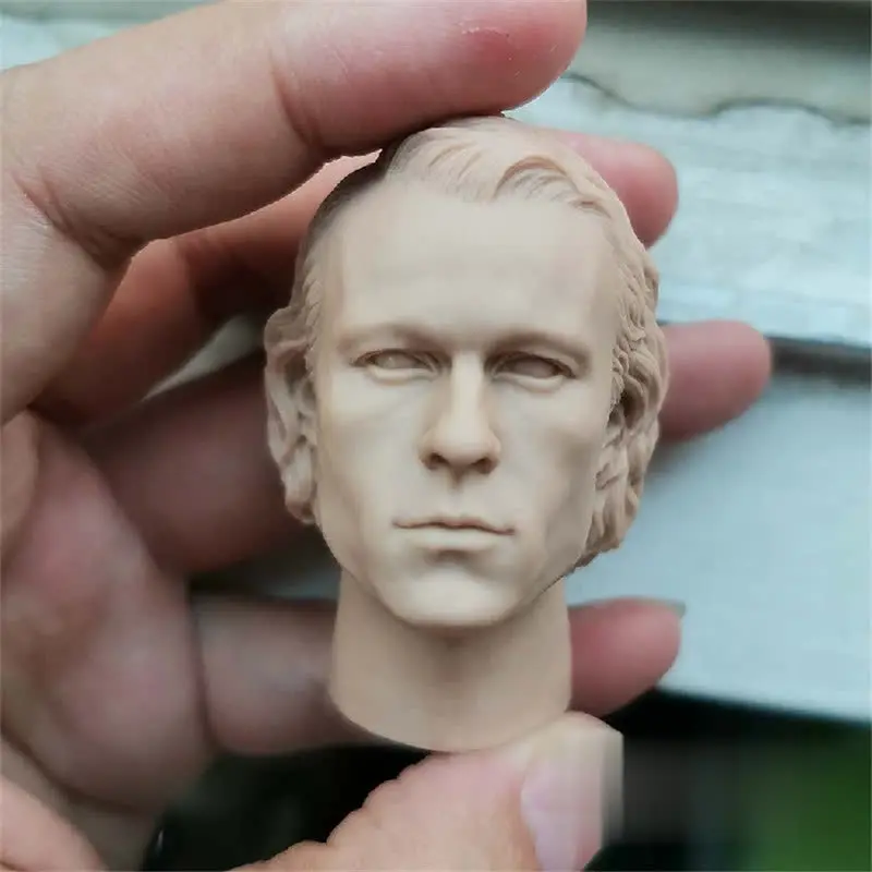 Неокрашенная модель головы Джокера Heath Ledger в масштабе 1/6 для экшн-фигурок кукол