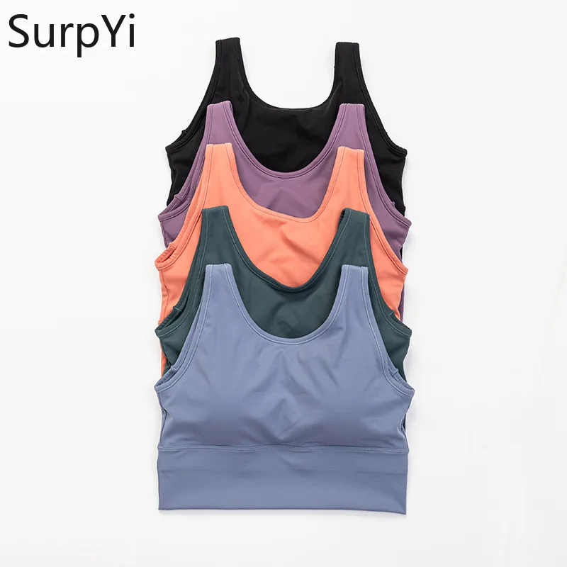 Женский летний Противоударный Спортивный бюстгальтер для йоги Быстросохнущий