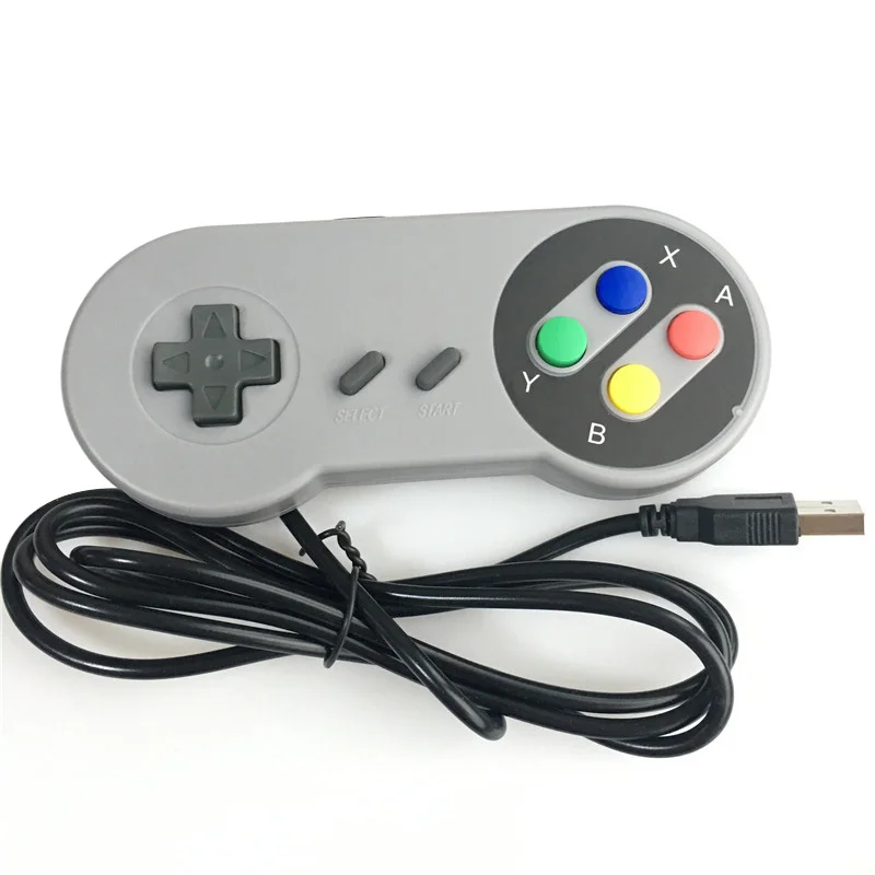 1 шт. проводной Супер USB контроллер геймпад джойстики Ретро Классический Snes Usb ПК