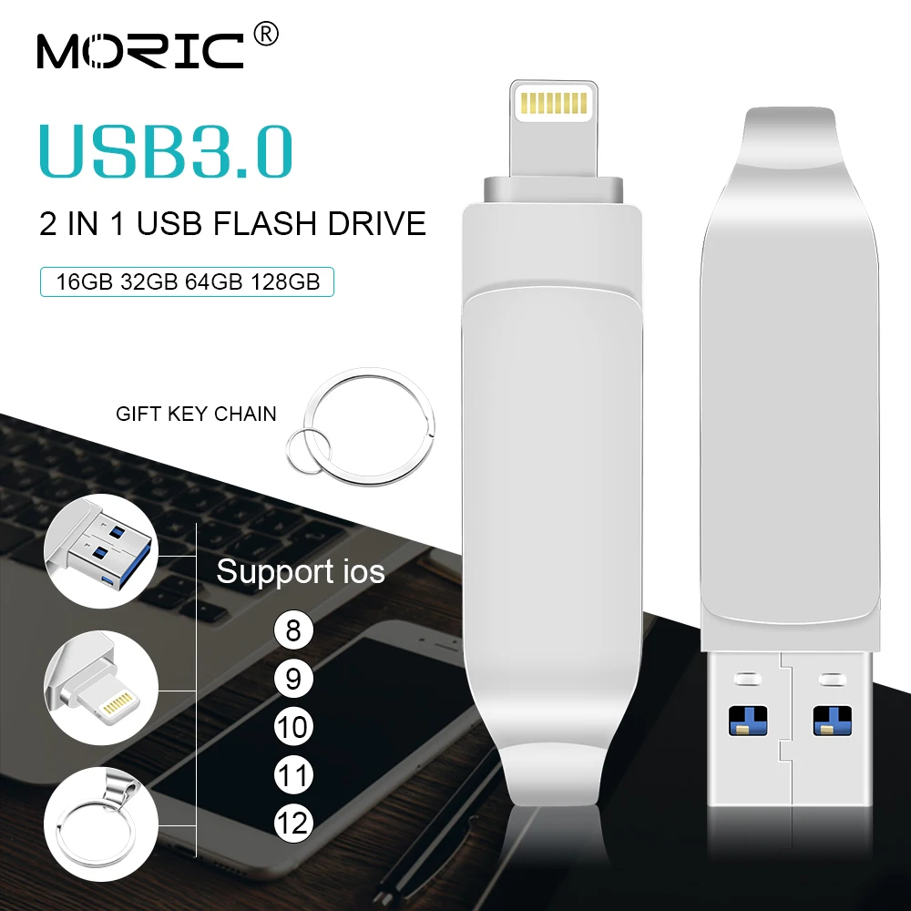 

Usb Flash Drive pendrive For iPhone 6series/7/7Plus/8/X Usb/Otg/Lightning Pen Drive For iOS External Storage Devices
