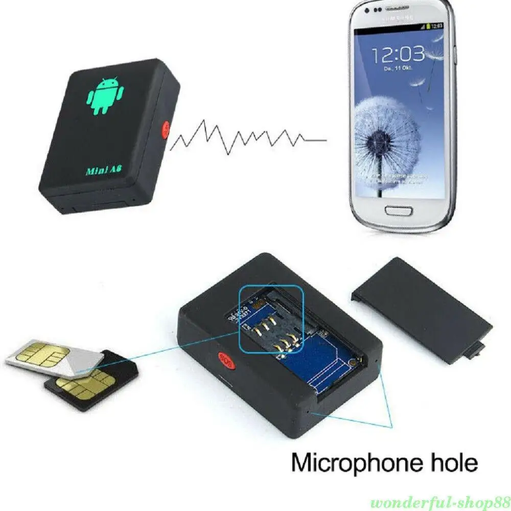 A8 Мини GSM/GPRS трекер в реальном времени GSM GPRS устройство слежения с кнопкой SOS для