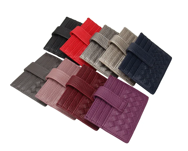 Для женщин сплетенный мешок леди Цвета небольшой для кошелька паспорта